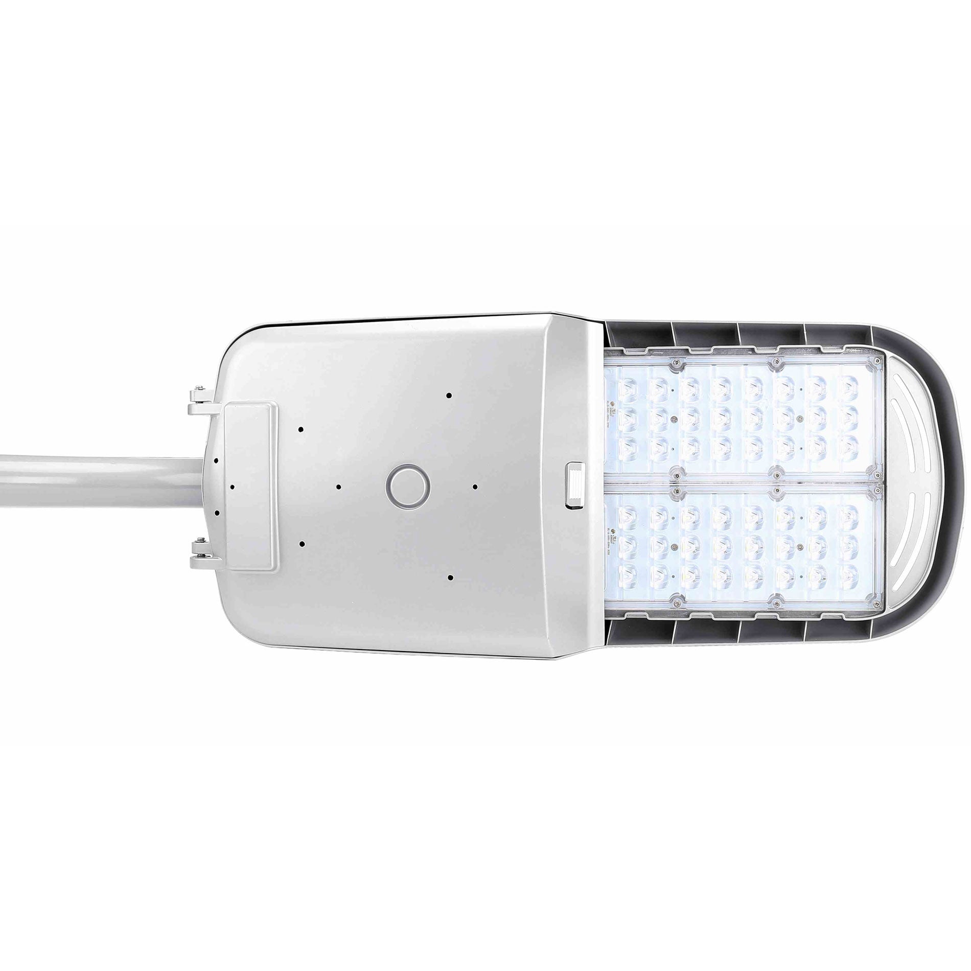 Roadway Luminaire 100 Watt Type III Photometry Silver Gray LED Light